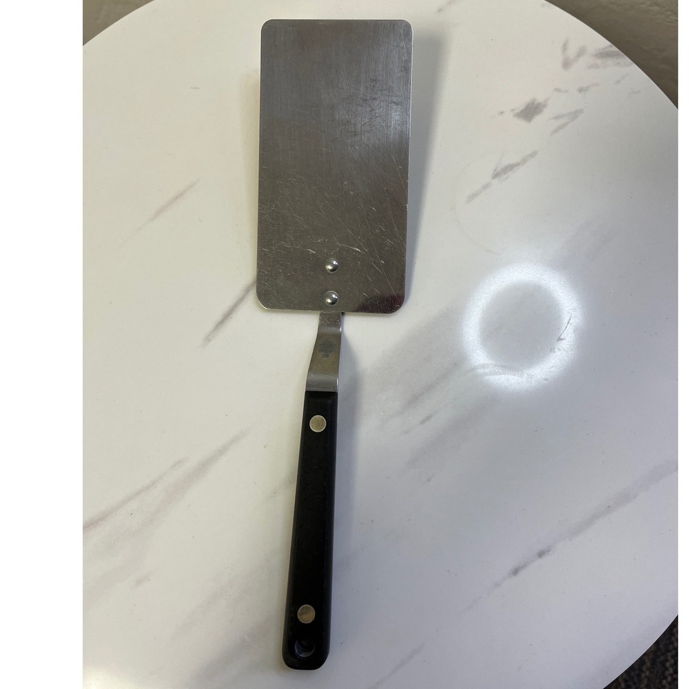 Flint Stainless Vanadium USA Spatula Metal Griddle Turner Black Handle